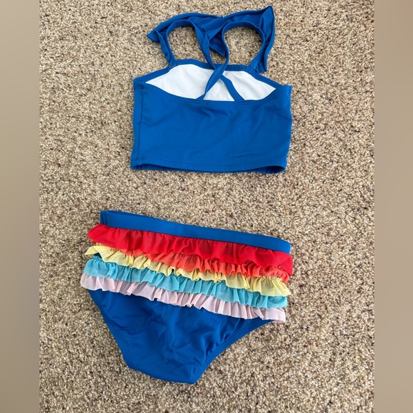 Hanna Andersson Swimsuit Set Plus Tucker Tate Top - Picture 2 of 5